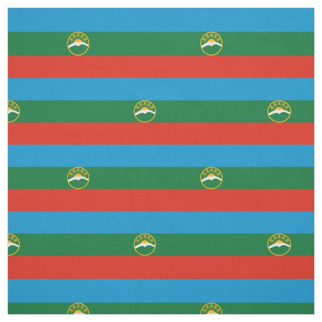 Karachay Cherkessia Flag Fabric (Swatch)