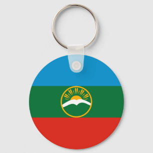 Karachay Cherkessia Flag Keychain