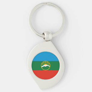 Karachay Cherkessia Flag Keychain