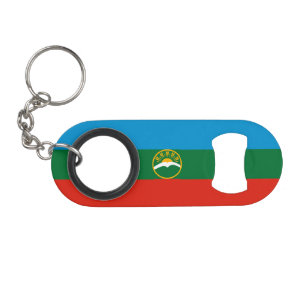 Karachay Cherkessia Flag Keychain Bottle Opener