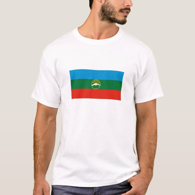 Karachay Cherkessia Flag T-Shirt (Front)
