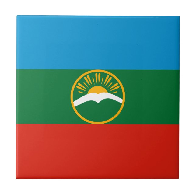Karachay Cherkessia Flag Tile (Front)