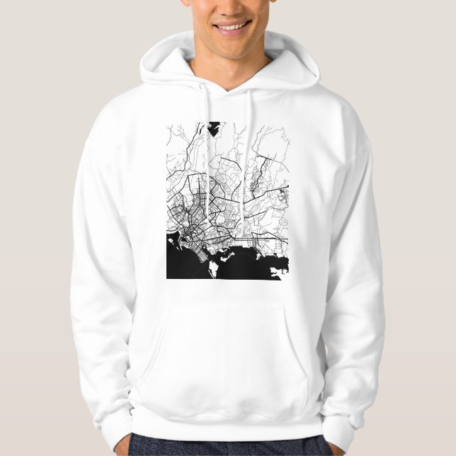 Karachi Pakistan Map Hoodie (Front)