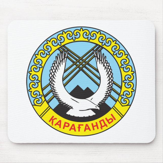 Karaganda Coat of Arms Mouse Pad (Front)