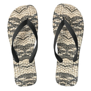 Karaka Burlap  Flip Flops