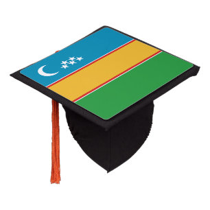 Karakalpakstan Flag Graduation Cap Topper