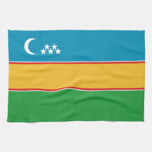 Karakalpakstan Flag Kitchen Towel