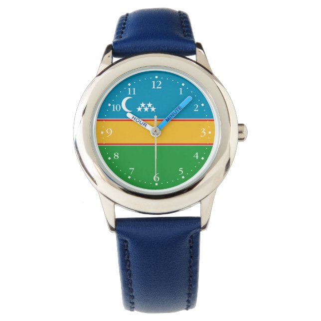 Karakalpakstan Flag Watch (Front)