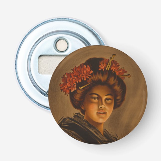 Karama: Japanese Romance Geisha Actress Bottle Opener (Front)
