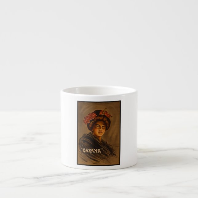 Karama: Japanese Romance Geisha Actress Espresso Cup (Front)