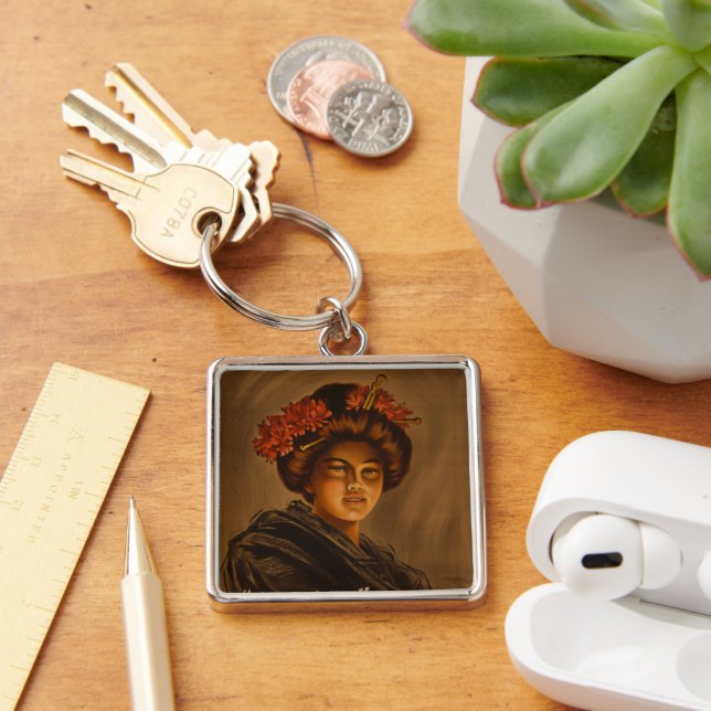 Karama: Japanese Romance Geisha Actress Keychain (Desk)