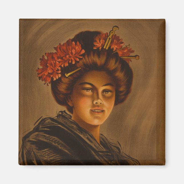 Karama: Japanese Romance Geisha Actress Magnet (Front)