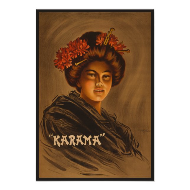 Karama: Japanese Romance Geisha Actress Photo Print (Front)