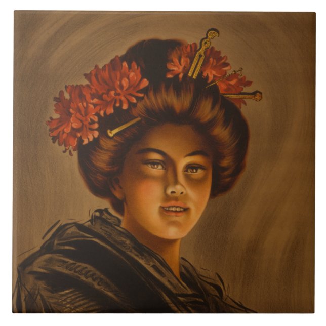 Karama: Japanese Romance Geisha Actress Tile (Front)