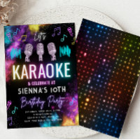 Karaoke Birthday Invitation | Karaoke Party