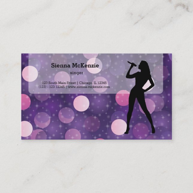 Karaoke Business Card (Front)