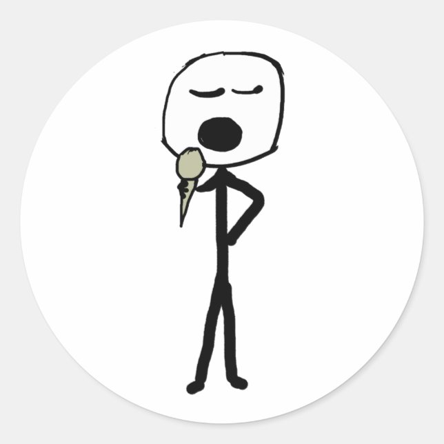 Karaoke Classic Round Sticker (Front)