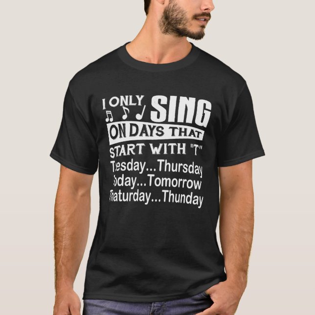 Karaoke clothes - singer costumes - singer gift T-Shirt (Front)