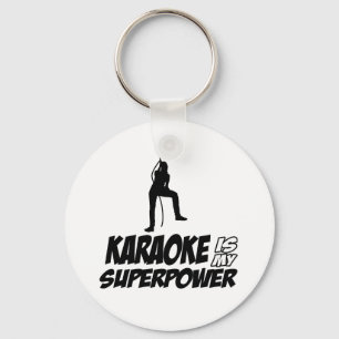 Karaoke designs keychain
