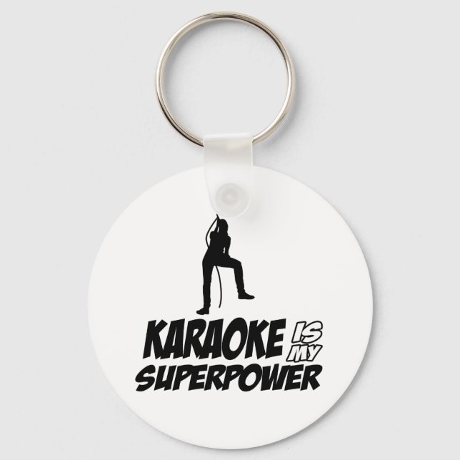 Karaoke designs keychain (Front)