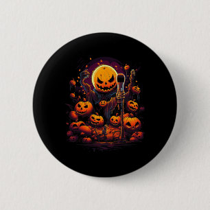Karaoke Halloween Custom Graphic Tees For Men Wome 2 Inch Round Button