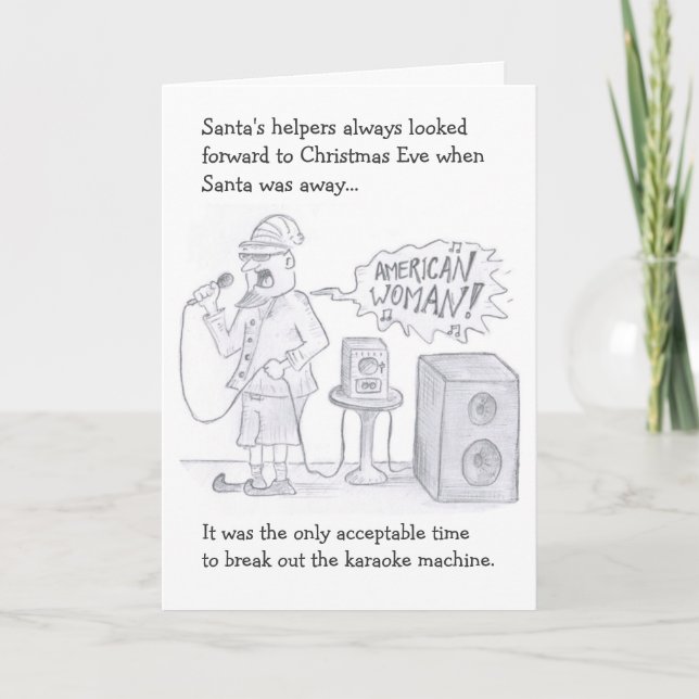 Karaoke Holiday Card (Front)