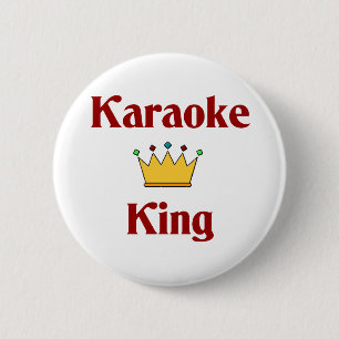 Karaoke King 2 Inch Round Button