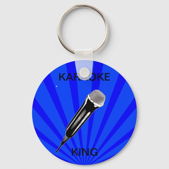 Karaoke King Keychain (Front)