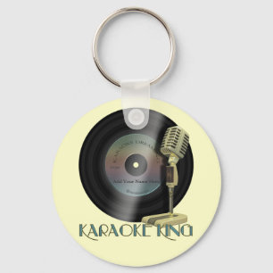 Karaoke King Keychain