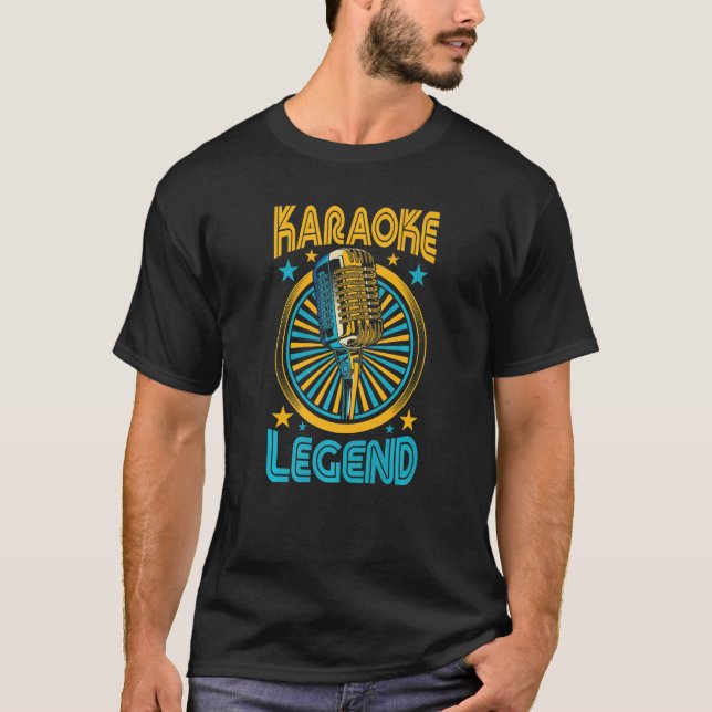 Karaoke Legend Music Lover Gift Lip Syncing Singer T-Shirt (Front)