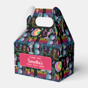 Karaoke Neon Glow Singing Music Party Favor Box