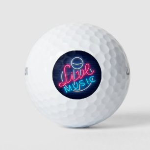 Karaoke Neon Lighting Curved Word  Art Word Text Golf Balls