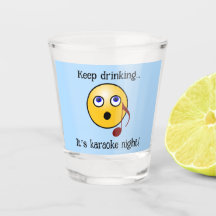 Karaoke Night Shot Glass