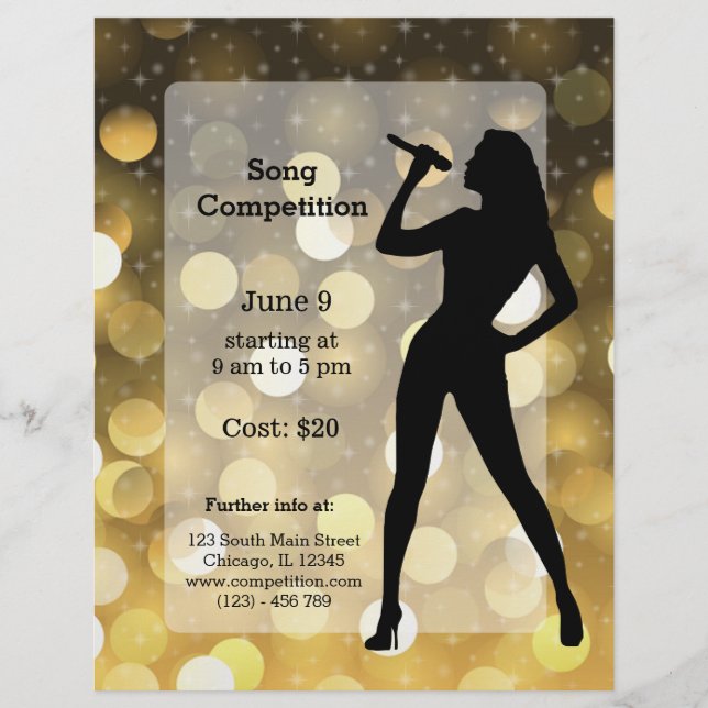 Karaoke party flyer (Front)