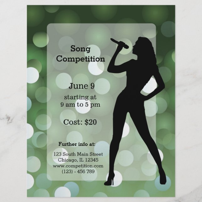 Karaoke party flyer (Front)