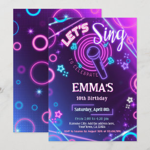 Karaoke Party Invitation