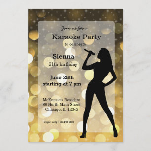 Karaoke party invitation
