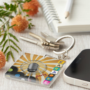 Karaoke Party Keychain
