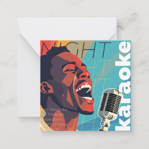 Karaoke party show card