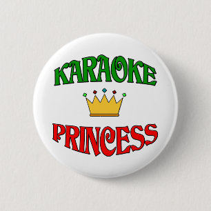 Karaoke Princess 2 Inch Round Button