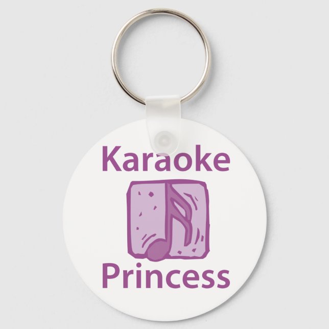 Karaoke Princess Keychain (Front)