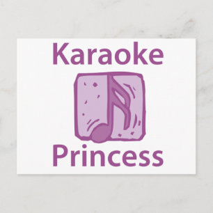 Karaoke Princess Postcard