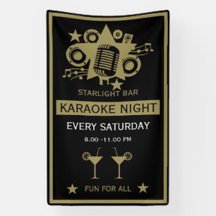 Karaoke Promotion Wall Banner