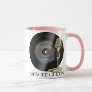 Karaoke Queen Personalized Drinkware Mug
