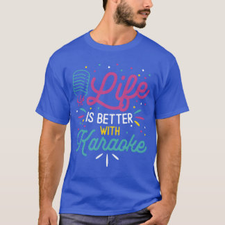 Karaoke Singer 80s Retro Life Is boy T-Shirt