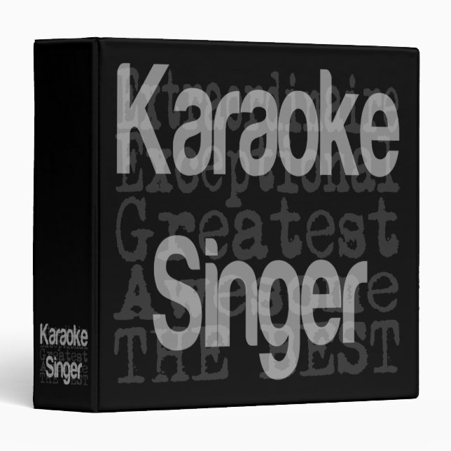 Karaoke Singer Extraordinaire Binder (Front/Spine)