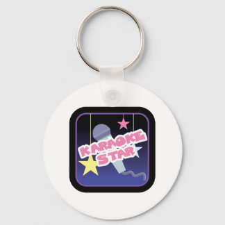 karaoke star keychain
