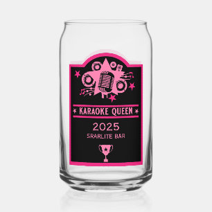 Karaoke Winner Can Glass