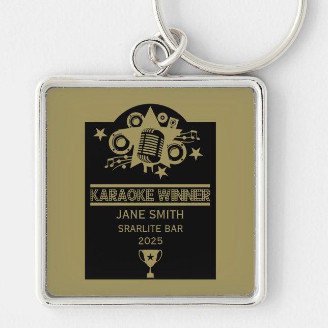 Karaoke Winner Keychain (Front)