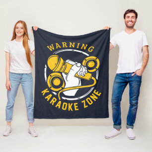 Karaoke Zone Singer Musician Fleece Blanket